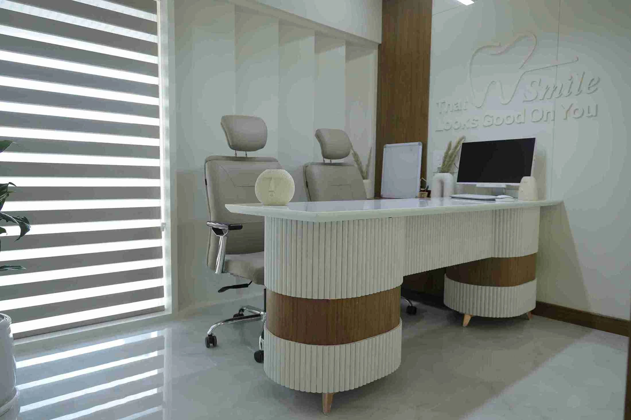 New Smile Dental Clinic Exterior View Gota SG Highway, Ahmedabad